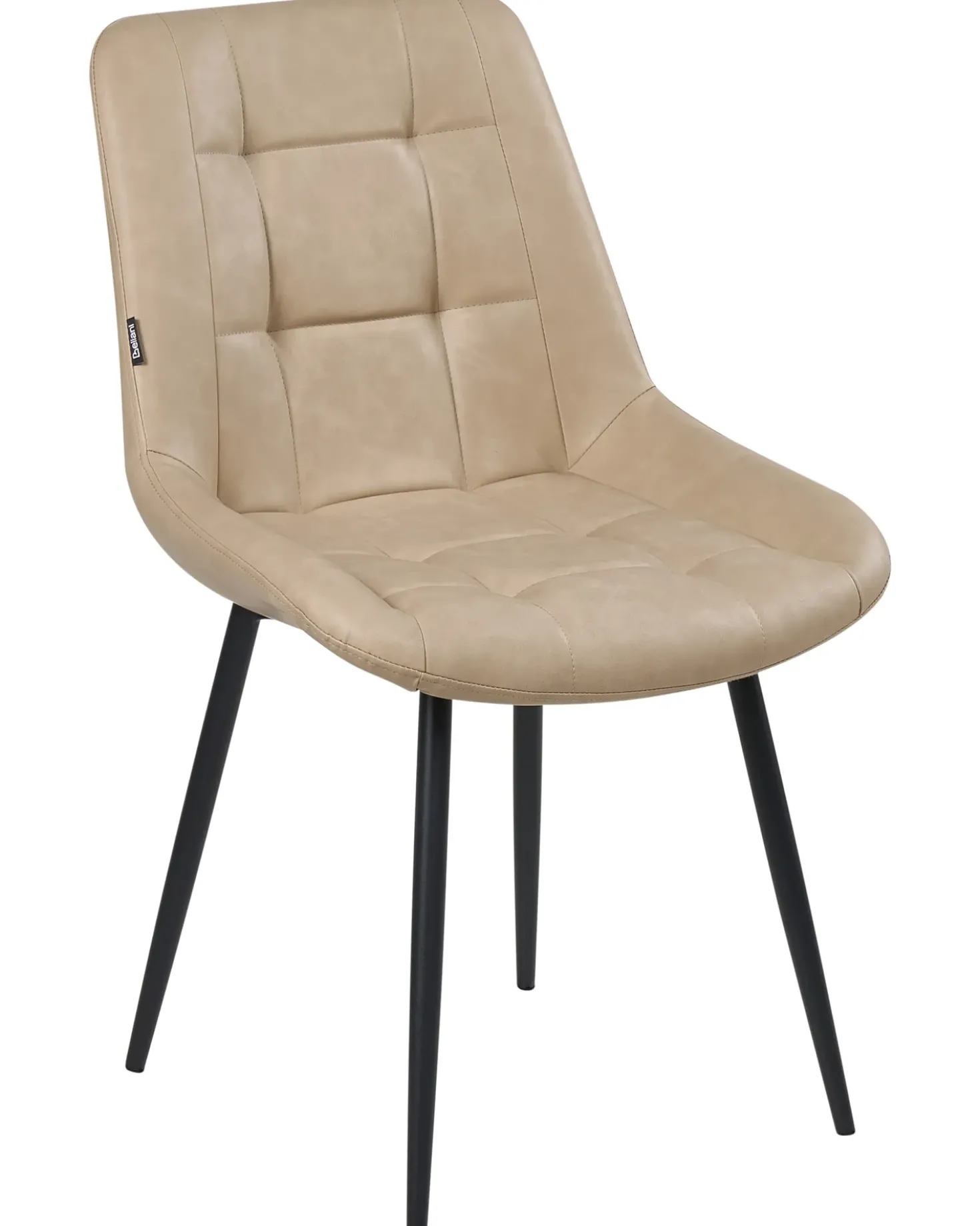 Set di 2 sedie da pranzo MELROSE Pelle sintetica Beige