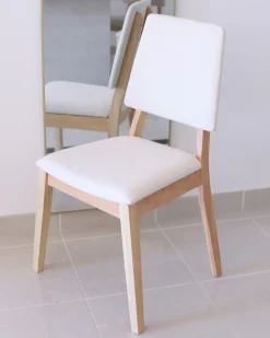 Set di 2 sedie da pranzo MERRILL Legno Beige chiaro