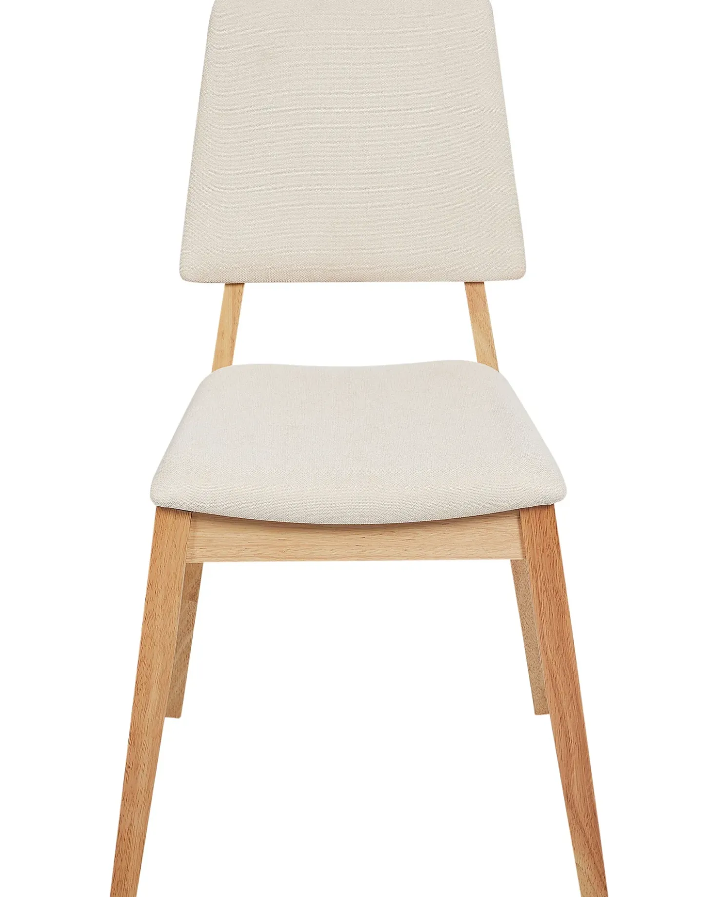 Set di 2 sedie da pranzo MERRILL Legno Beige chiaro