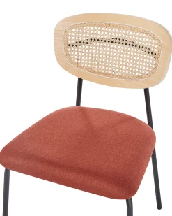 Set di 2 sedie da pranzo MAYETTA Metallo Arancione