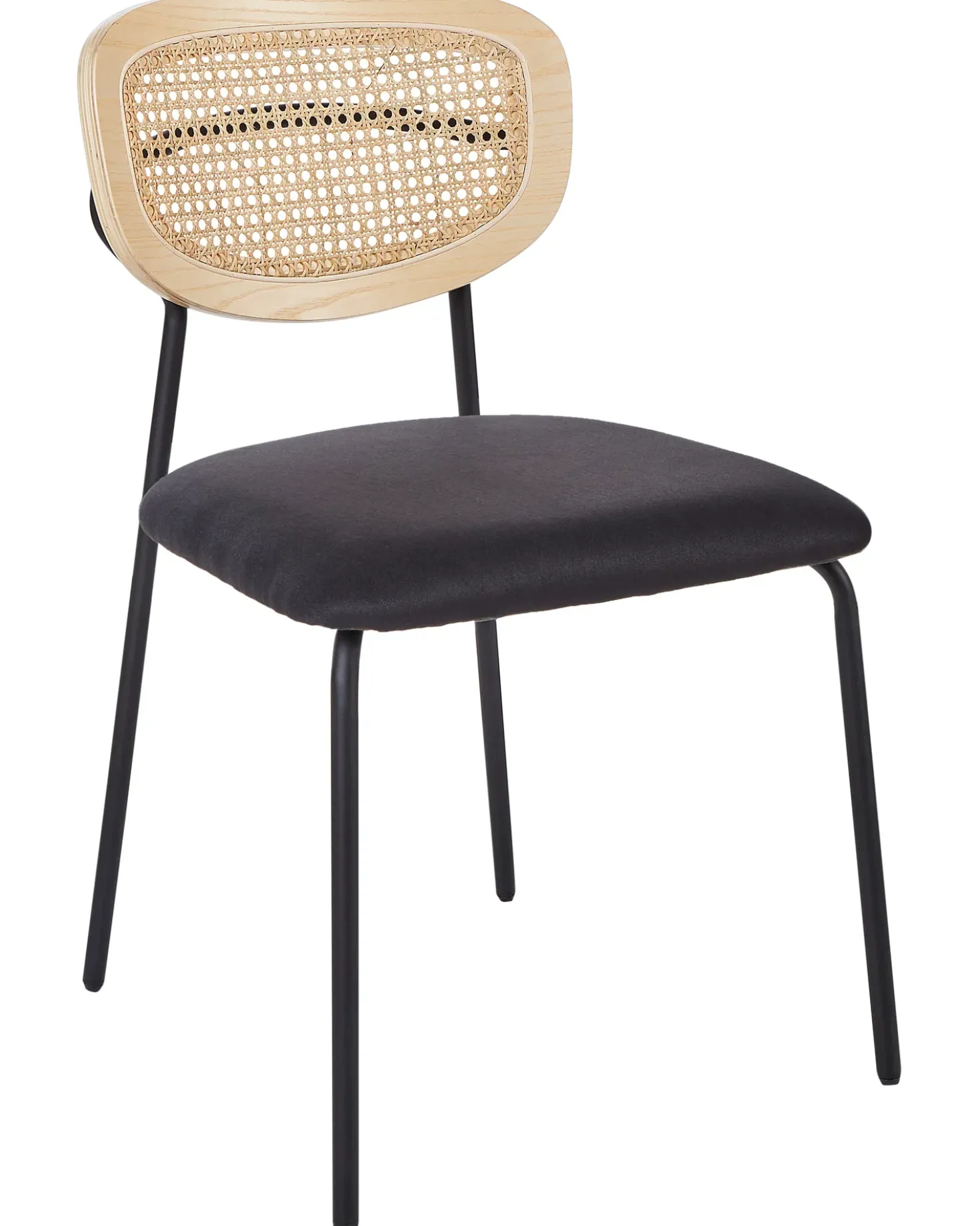 Set di 2 sedie da pranzo MAYETTA Metallo Nero