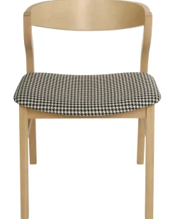 Set di 2 sedie da pranzo MAROA Legno Nero/Bianco