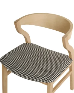 Set di 2 sedie da pranzo MAROA Legno Nero/Bianco