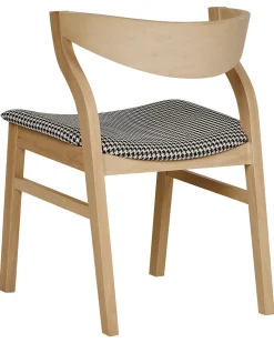 Set di 2 sedie da pranzo MAROA Legno Nero/Bianco