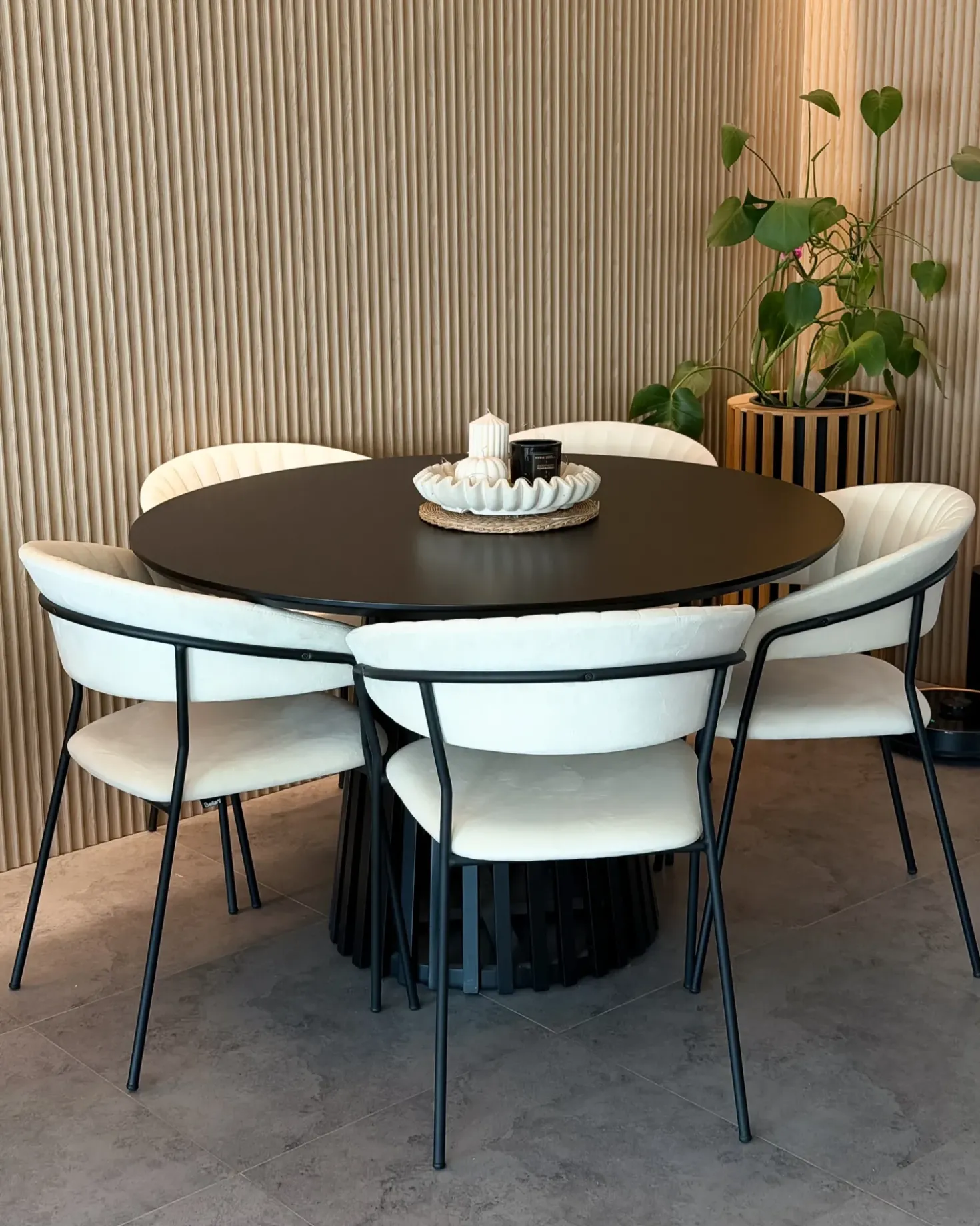 Set di 2 sedie da pranzo MARIPOSA Velluto Bianco sporco