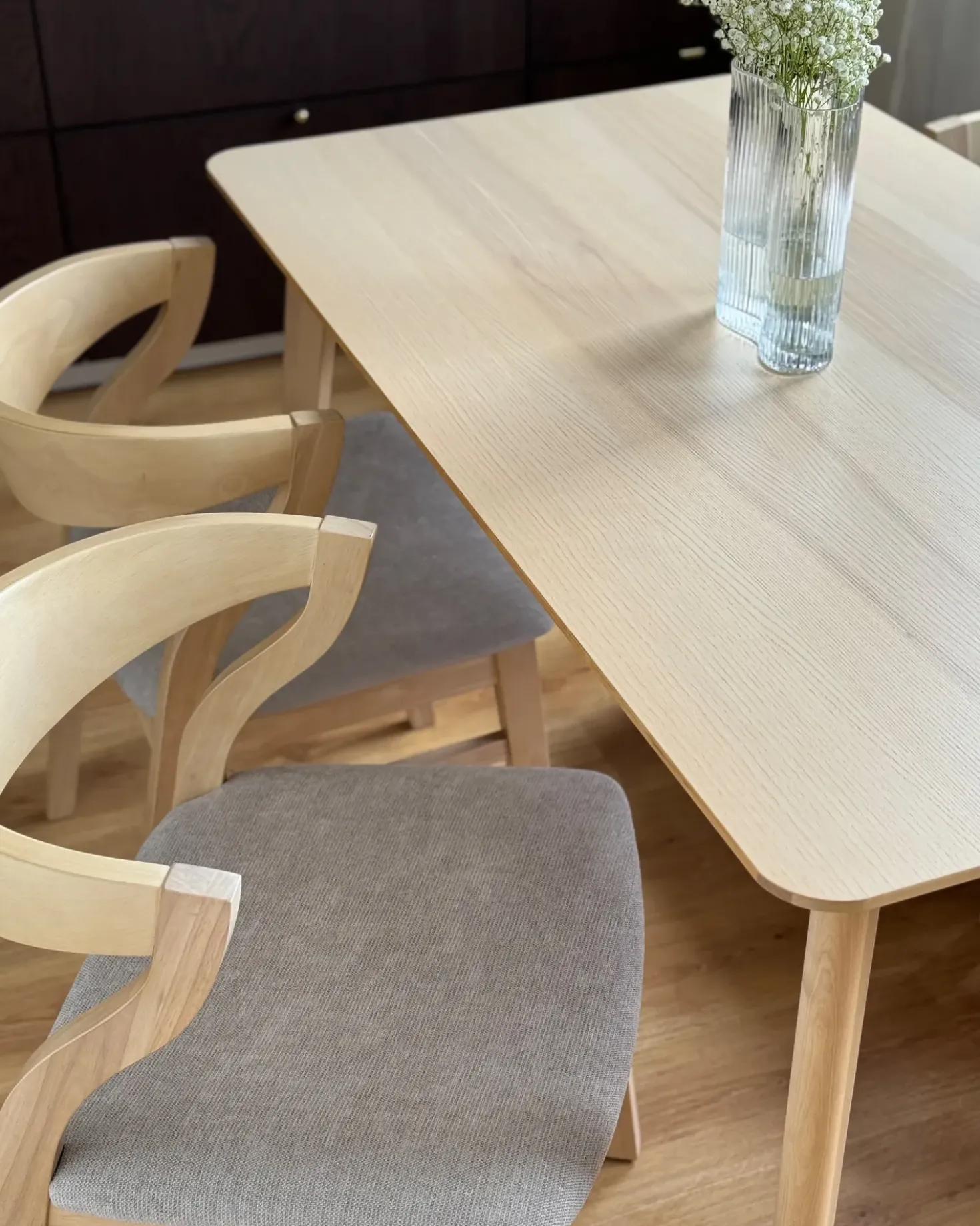 Set di 2 sedie da pranzo MAROA Legno Beige