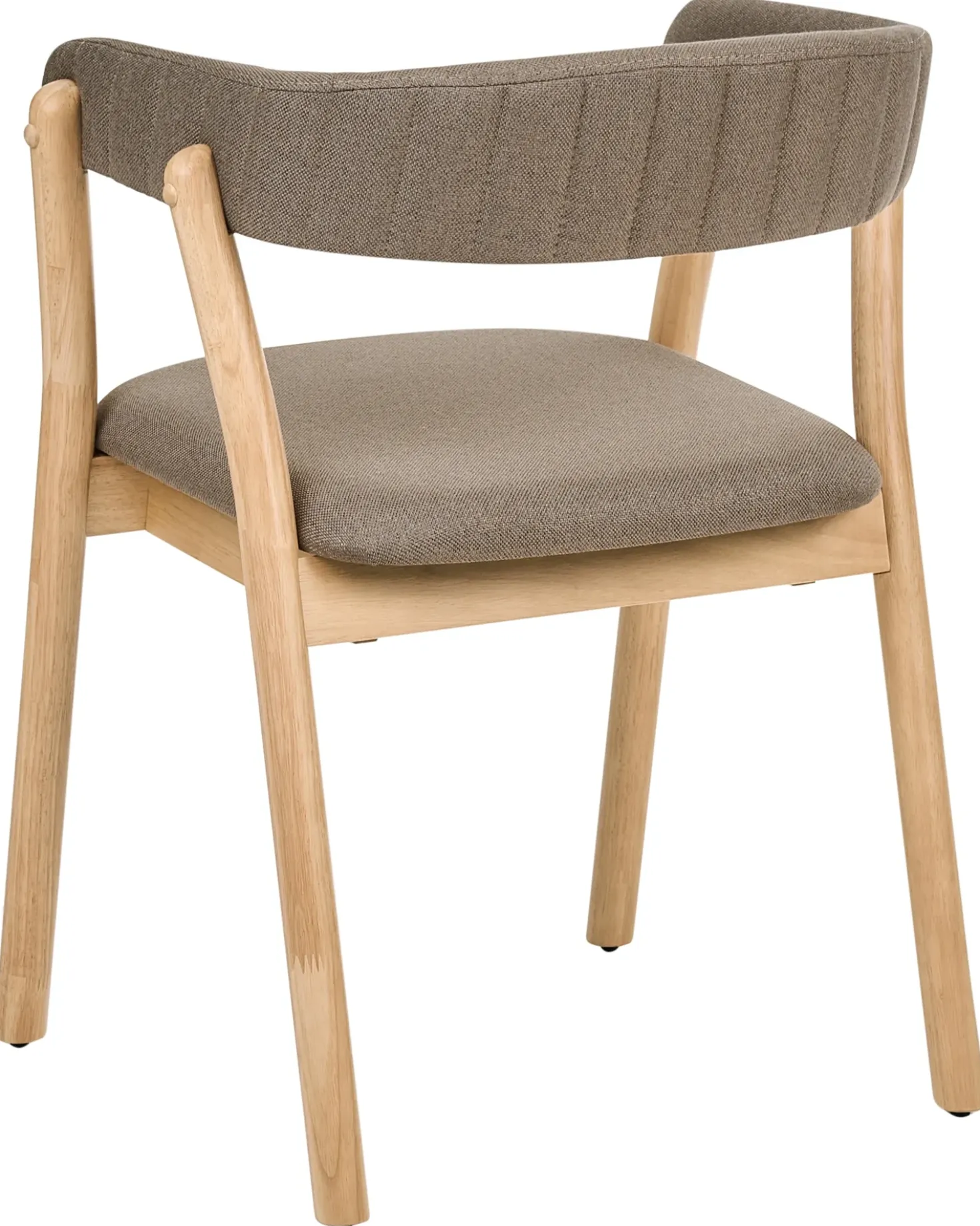 Set di 2 sedie da pranzo MYLO Tessuto Marrone chiaro/Marrone