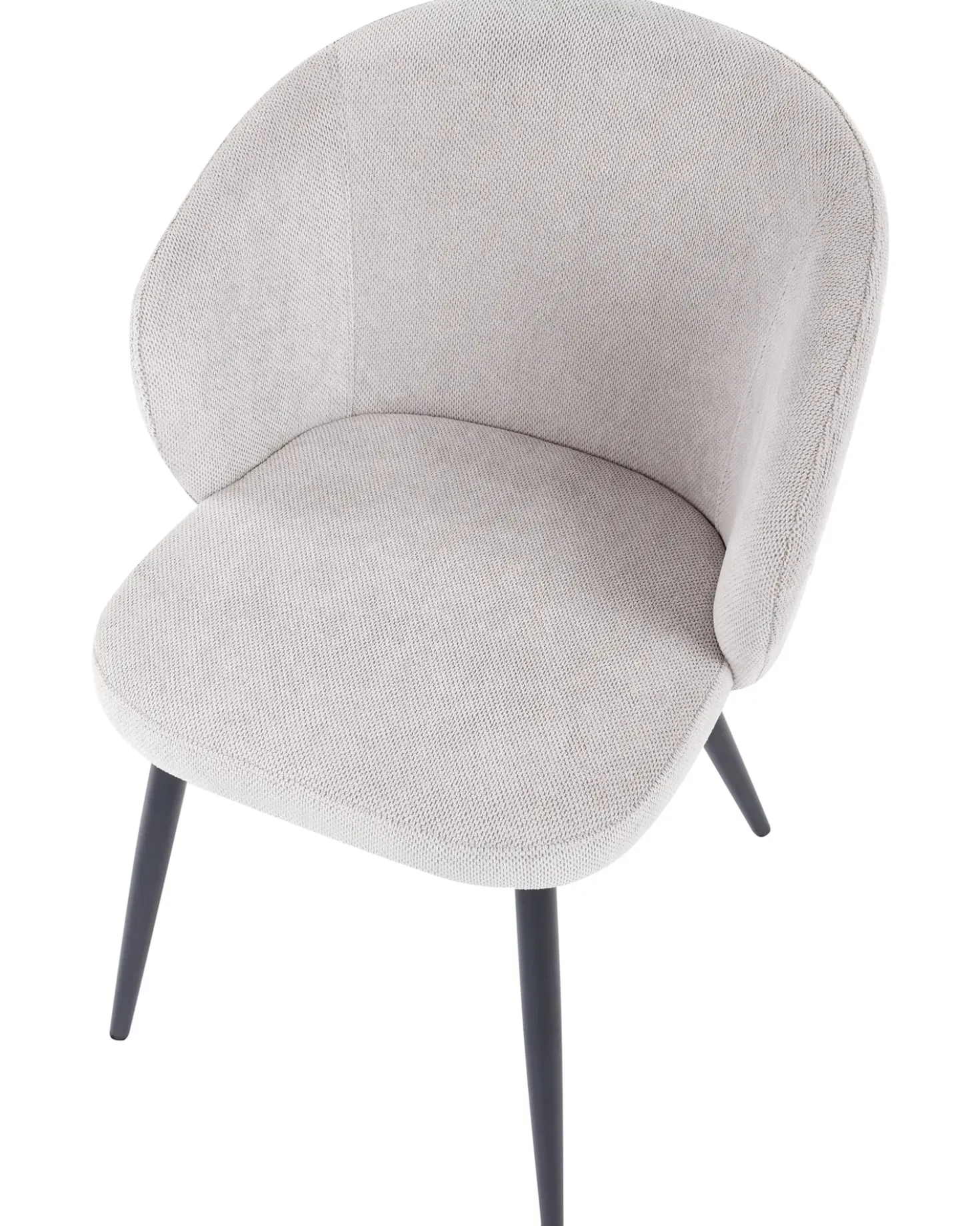 Set di 2 sedie da pranzo MOUNDVILLE Tessuto Bianco sporco