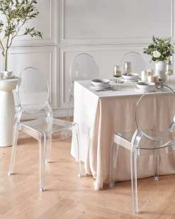 Set di 4 sedie da pranzo MERTON Trasparente