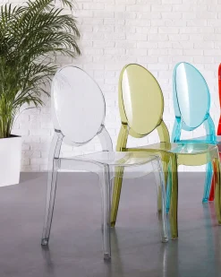 Set di 4 sedie da pranzo MERTON Trasparente