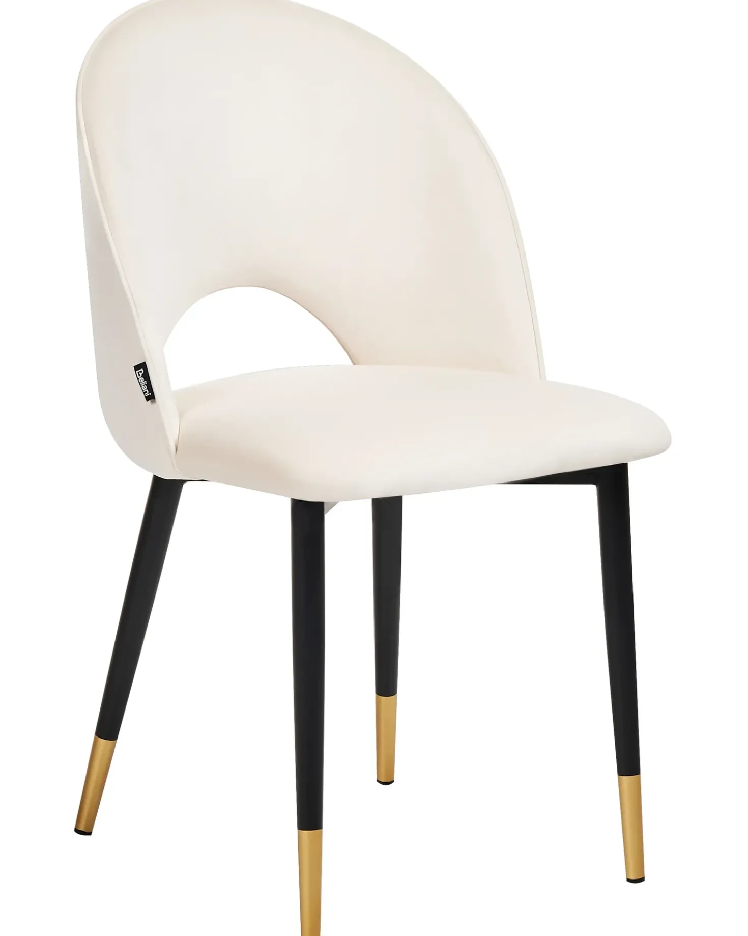 Set di 2 sedie da pranzo MAGALIA Velluto Beige chiaro