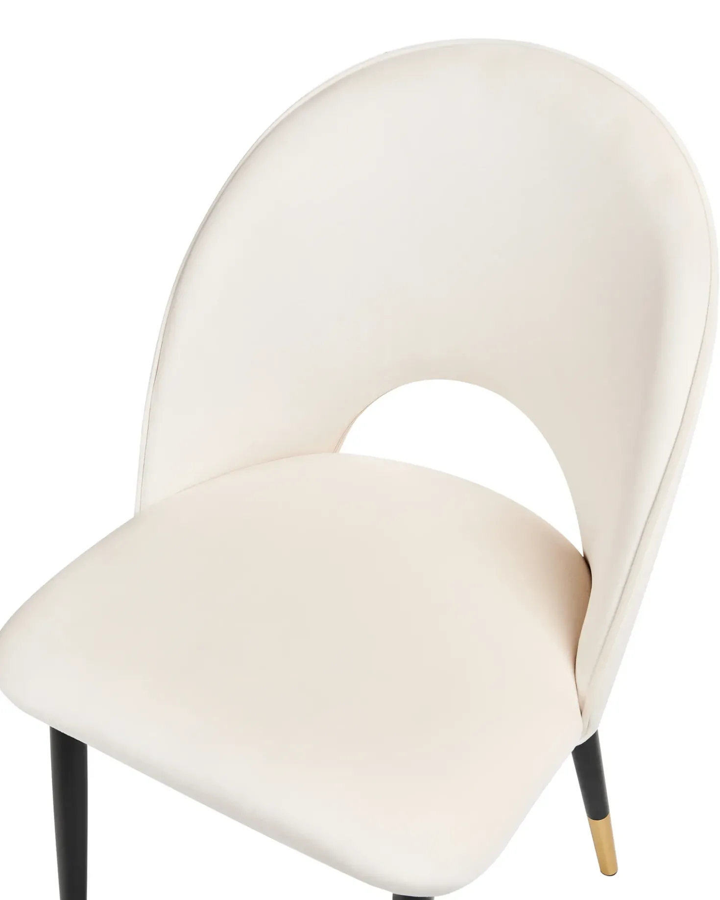 Set di 2 sedie da pranzo MAGALIA Velluto Beige chiaro