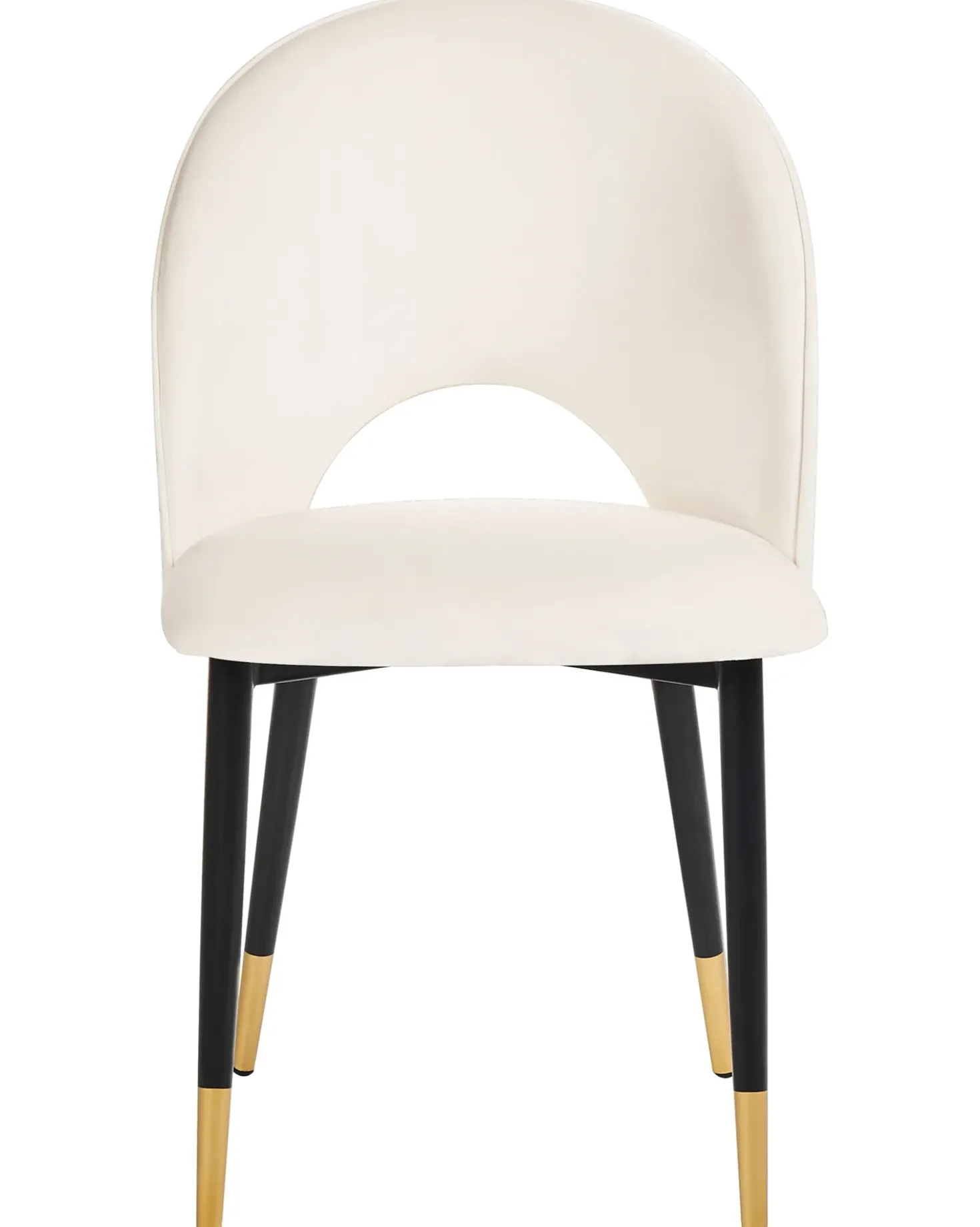 Set di 2 sedie da pranzo MAGALIA Velluto Beige chiaro