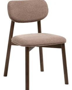 Set di 2 sedie da pranzo MILLS Bouclé Marrone/Tortora