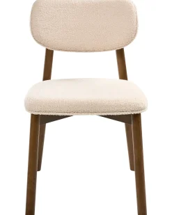Set di 2 sedie da pranzo MILLS Bouclé Marrone/Beige chiaro
