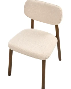 Set di 2 sedie da pranzo MILLS Bouclé Marrone/Beige chiaro
