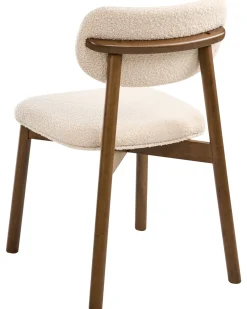 Set di 2 sedie da pranzo MILLS Bouclé Marrone/Beige chiaro