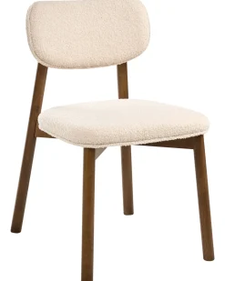 Set di 2 sedie da pranzo MILLS Bouclé Marrone/Beige chiaro