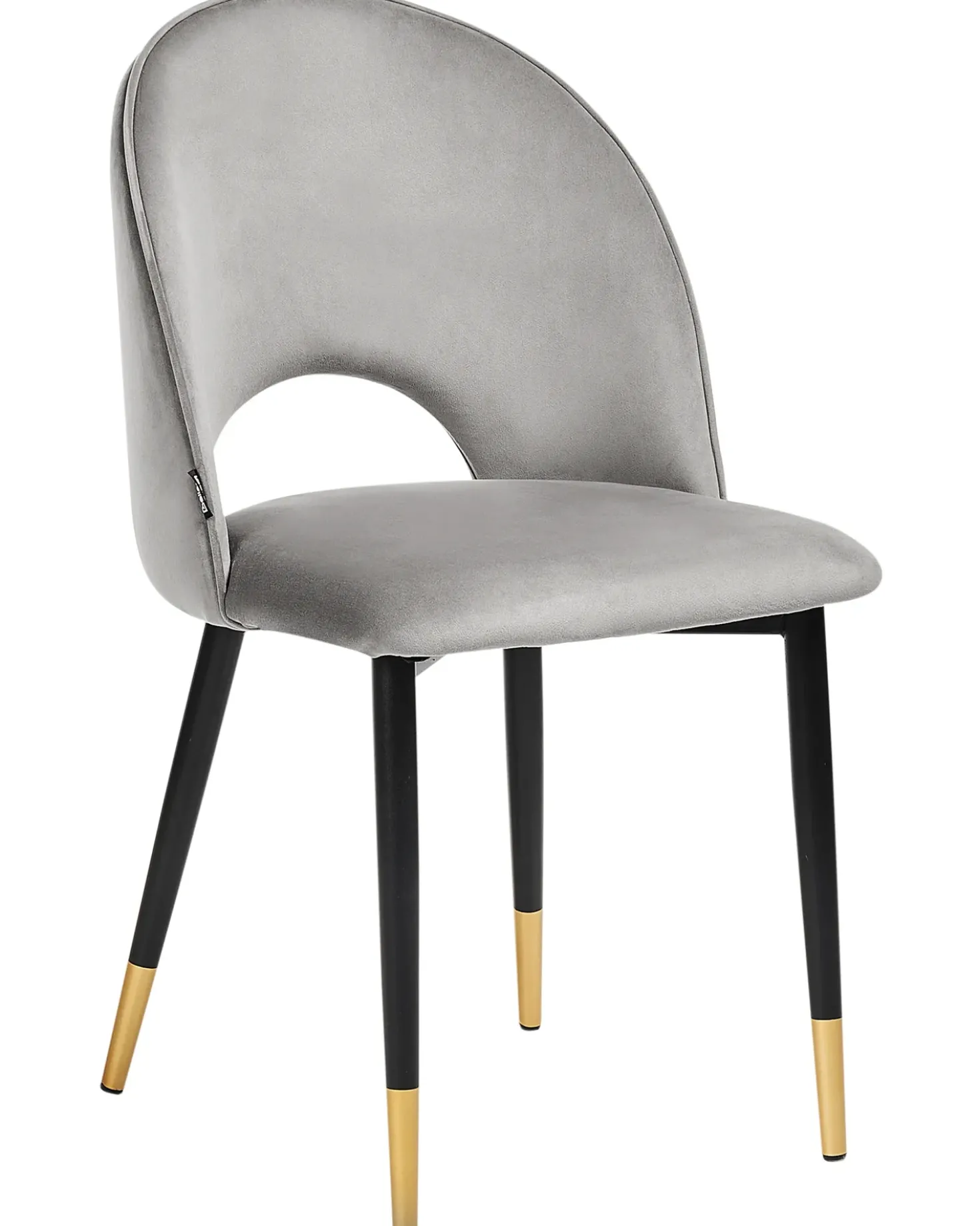 Set di 2 sedie da pranzo MAGALIA Velluto Grigio
