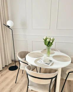 Set di 2 sedie da pranzo MARIPOSA Velluto Tortora