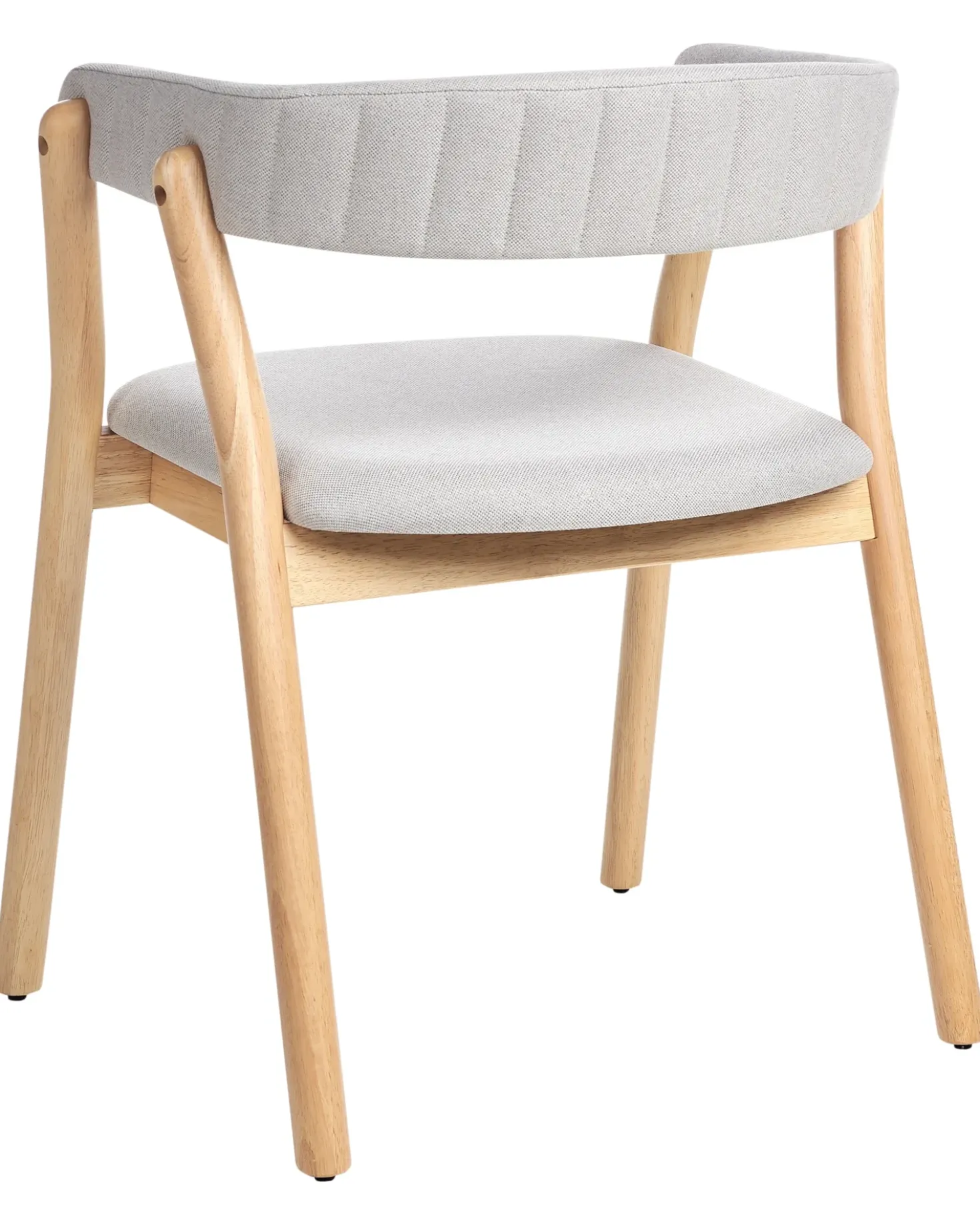 Set di 2 sedie da pranzo MYLO Tessuto Marrone chiaro/Grigio