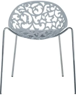 Set di 4 sedie da pranzo MUMFORD Grigio chiaro