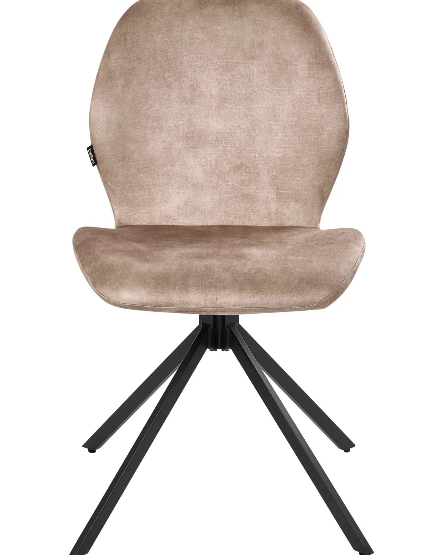 Set di 4 sedie da pranzo MORRISON Velluto Beige