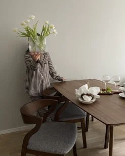 Set di 2 sedie da pranzo MAROA Legno Grigio chiaro