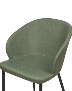 Set di 2 sedie da pranzo MASON Tessuto Verde scuro