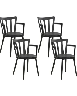 Set di 4 sedie da pranzo MORILL Nero
