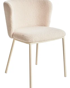 Set di 2 sedie da pranzo MINA II Bouclé Beige chiaro