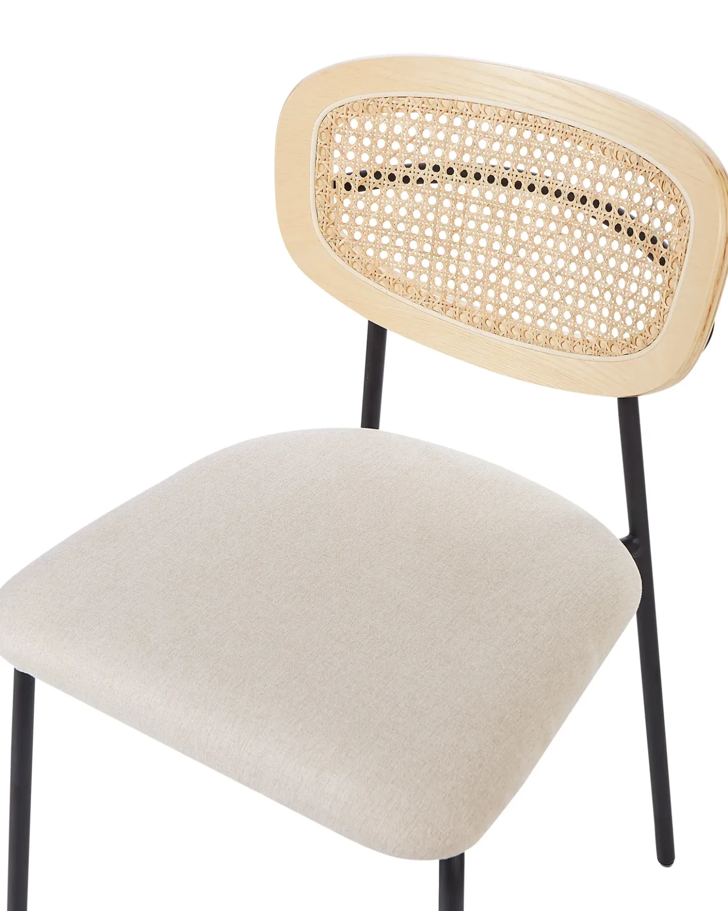 Set di 2 sedie da pranzo MAYETTA Metallo Beige chiaro