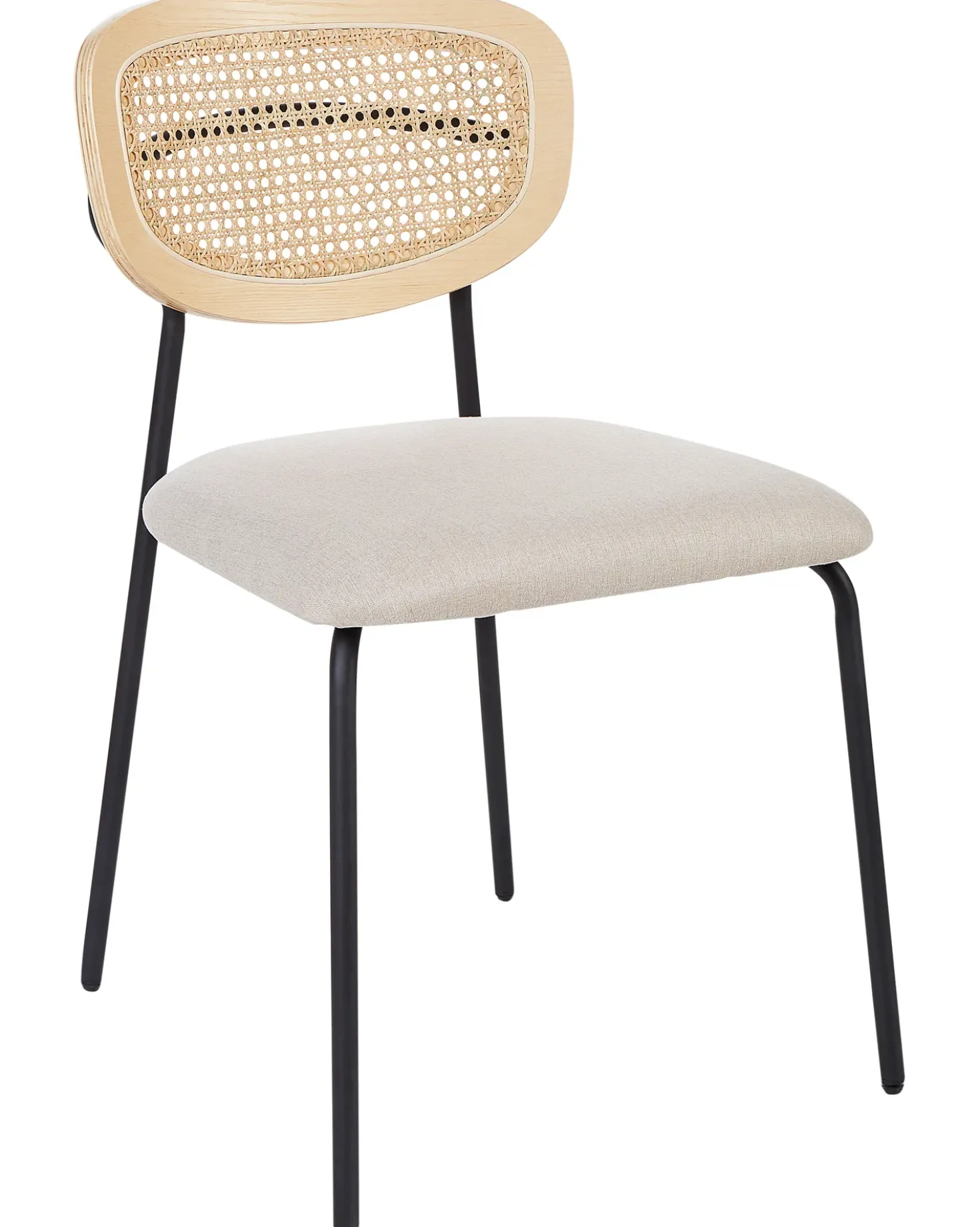 Set di 2 sedie da pranzo MAYETTA Metallo Beige chiaro