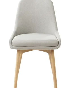 Set di 2 sedie da pranzo MELFORT Tessuto Grigio chiaro