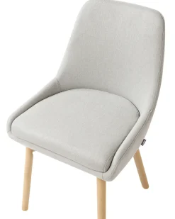 Set di 2 sedie da pranzo MELFORT Tessuto Grigio chiaro
