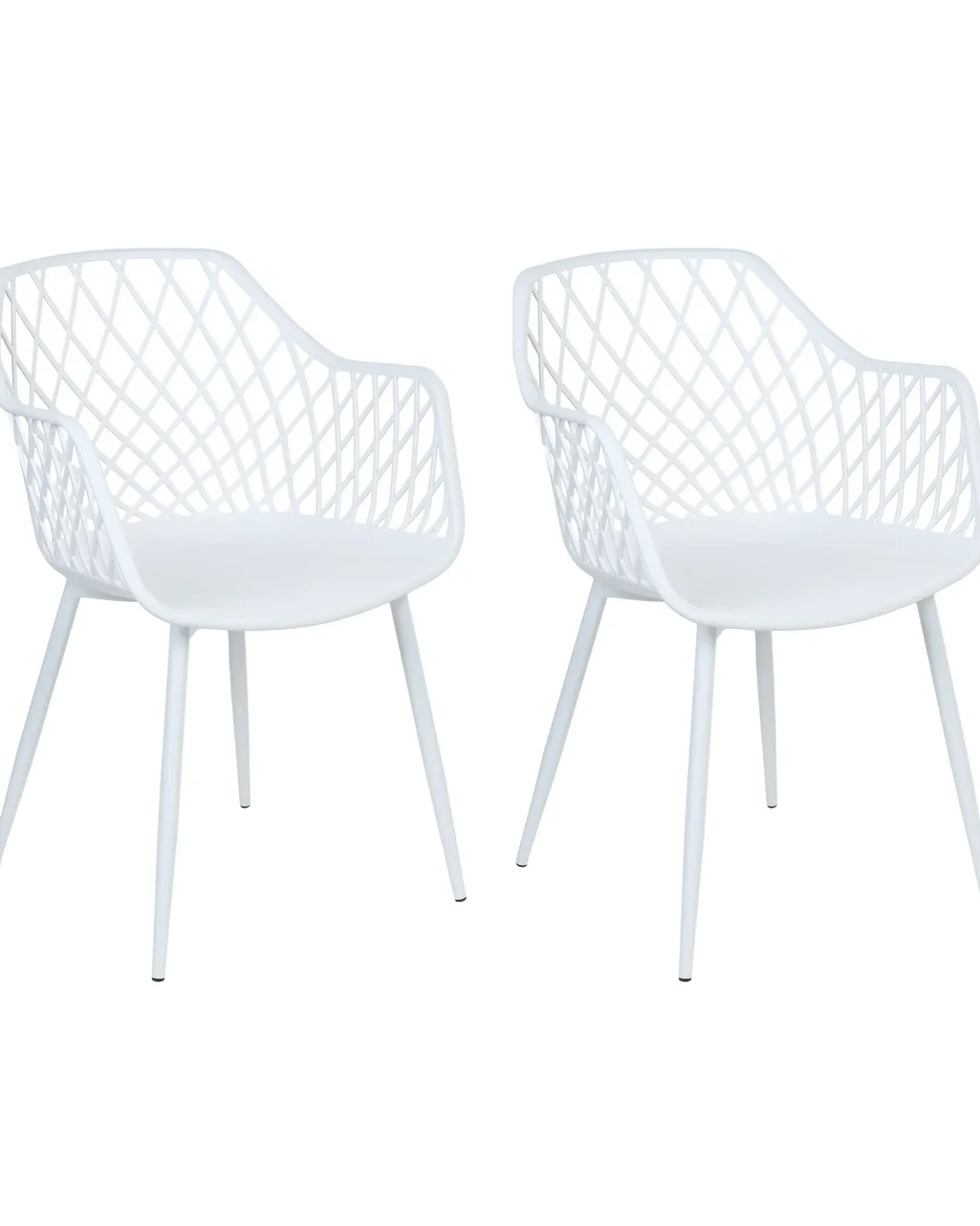 Set di 2 sedie da pranzo NASHUA II Bianco