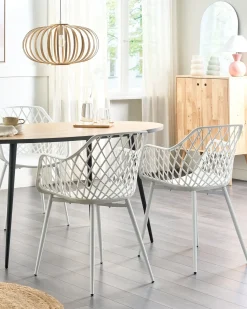 Set di 2 sedie da pranzo NASHUA II Bianco