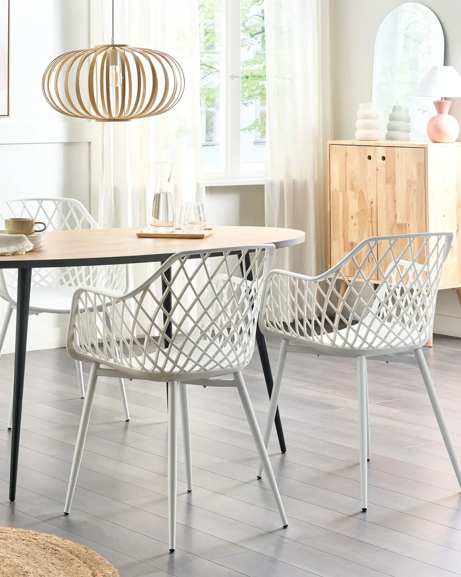 Set di 2 sedie da pranzo NASHUA II Bianco