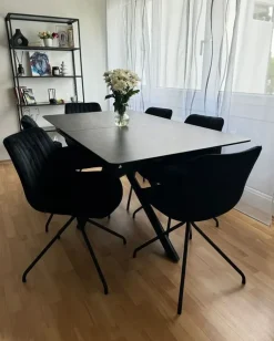 Set di 2 sedie da pranzo NAVASOTA Velluto Nero