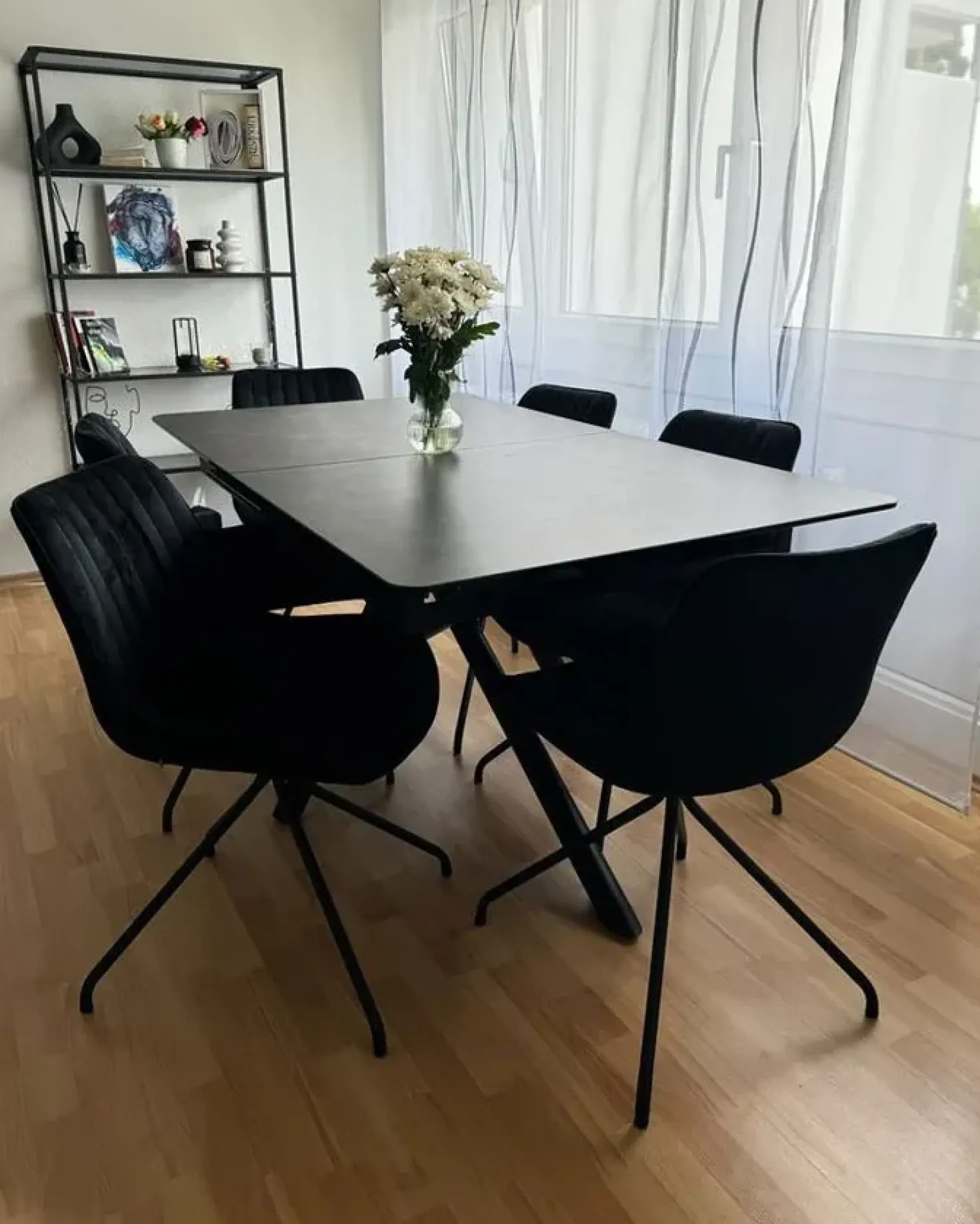 Set di 2 sedie da pranzo NAVASOTA Velluto Nero