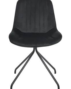 Set di 2 sedie da pranzo NAVASOTA Velluto Nero