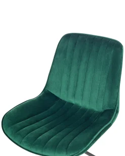 Set di 2 sedie da pranzo NAVASOTA Velluto Verde smeraldo