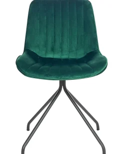 Set di 2 sedie da pranzo NAVASOTA Velluto Verde smeraldo