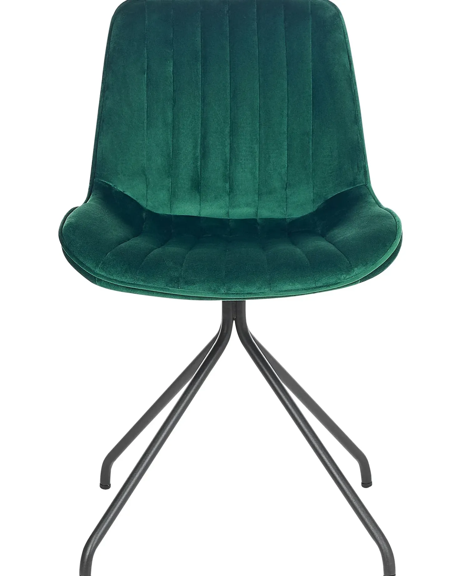 Set di 2 sedie da pranzo NAVASOTA Velluto Verde smeraldo