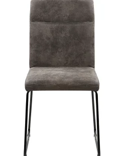 Set di 2 sedie da pranzo NEVADA Tessuto Grigio scuro
