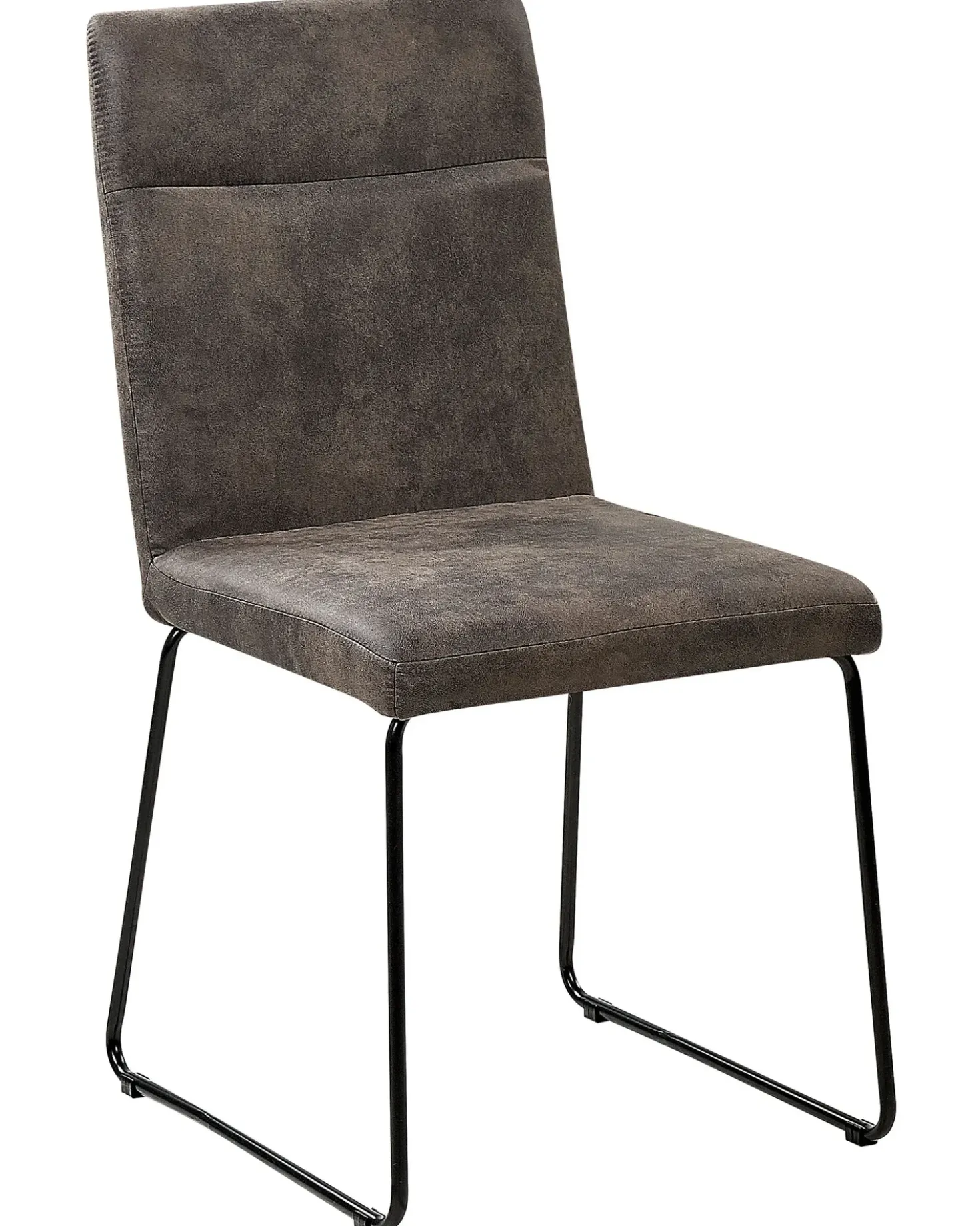 Set di 2 sedie da pranzo NEVADA Tessuto Grigio scuro