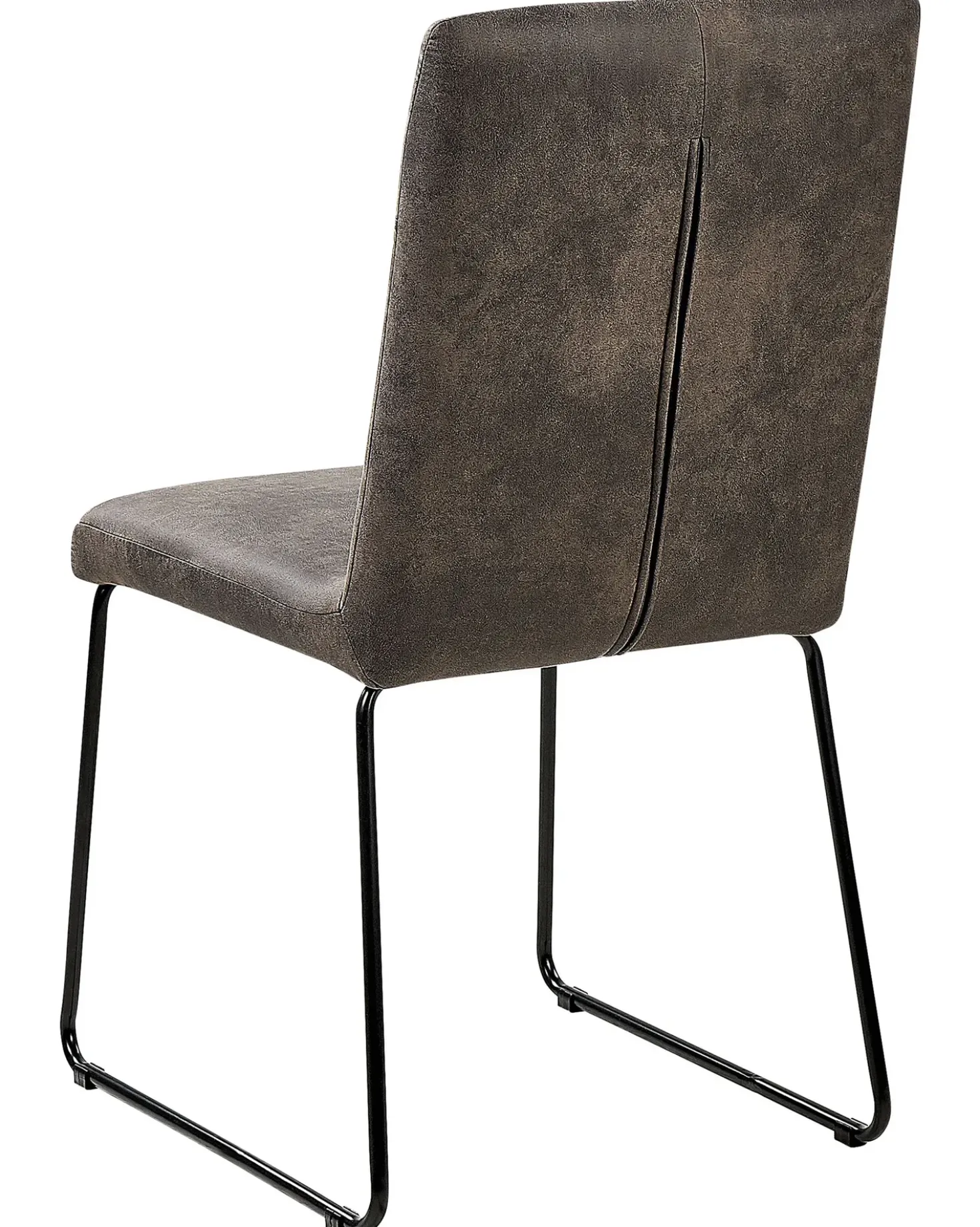 Set di 2 sedie da pranzo NEVADA Tessuto Grigio scuro