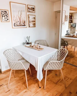 Set di 2 sedie da pranzo NASHUA Beige
