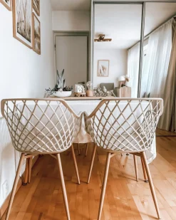 Set di 2 sedie da pranzo NASHUA Beige