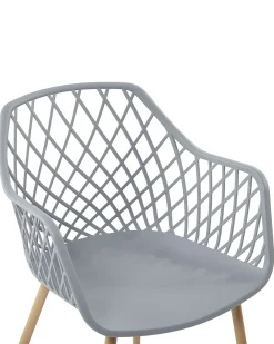 Set di 2 sedie da pranzo NASHUA Grigio chiaro